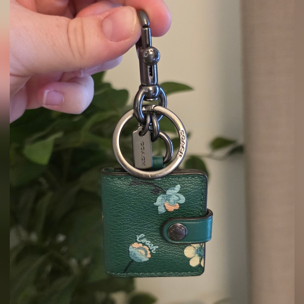 Coach Green Floral Mini Photo Frame